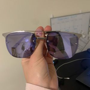 Quay Purple Reflective Sunglasses